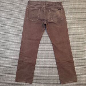 7 For All Mankind Slimmy Slim Fit Jeans 34 Gray Wash Men’s Denim Jeans Pants